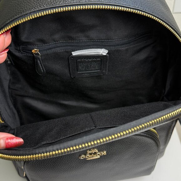 Coach Black Leather Backpack - Picture 4 of 4